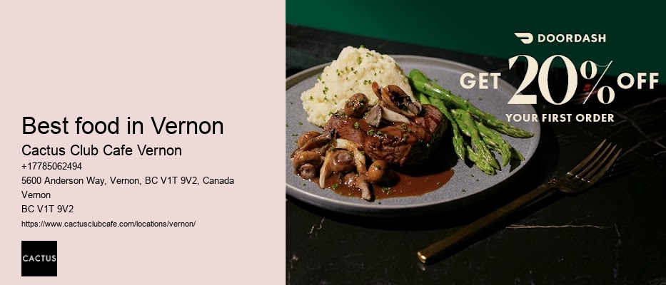 Fine dining experiences Vernon BC