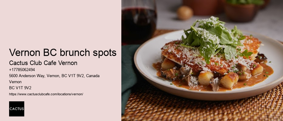 Vernon BC gourmet dining
