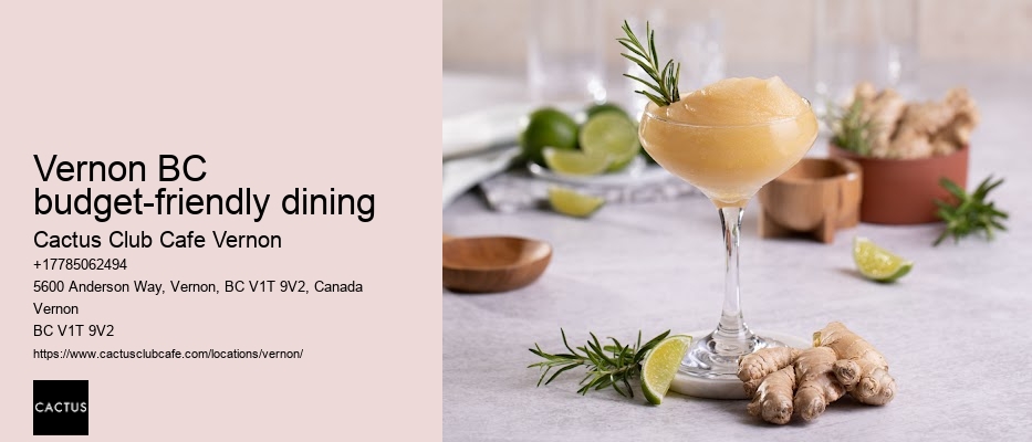 Vernon BC budget-friendly dining