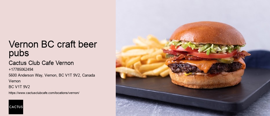 Top lunch restaurants Vernon BC