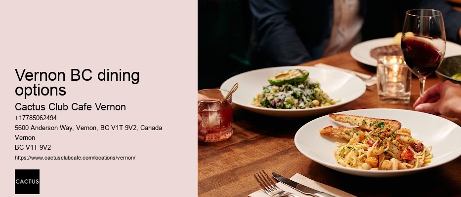 Vernon restaurant habits
