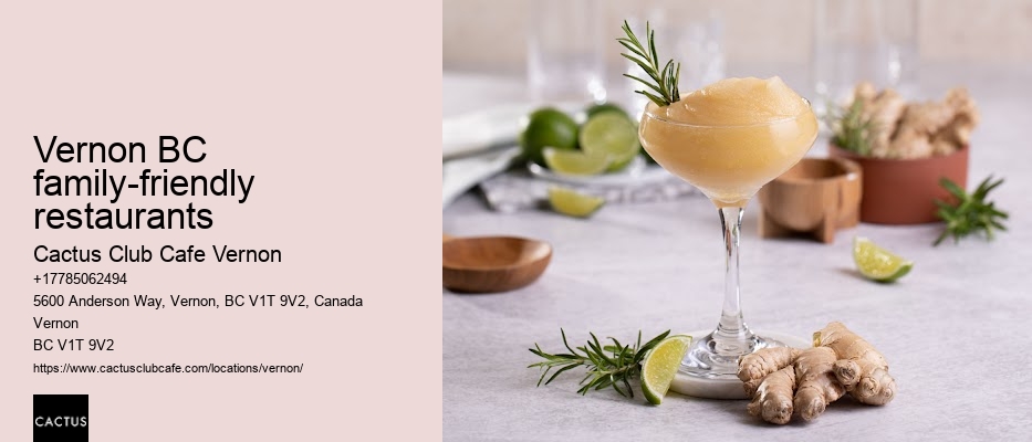 Vernon BC family-friendly restaurants