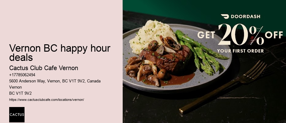 Vernon's must-try happy hour drinks