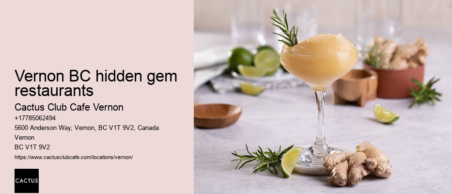 Vernon BC hidden gem restaurants