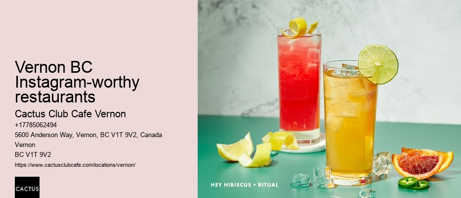 Vernon BC culinary promotions