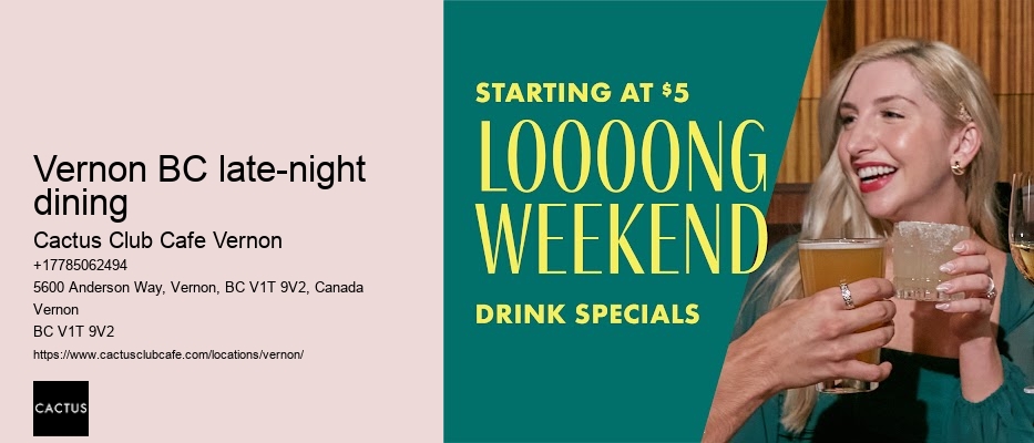 Vernon BC dining recommendations