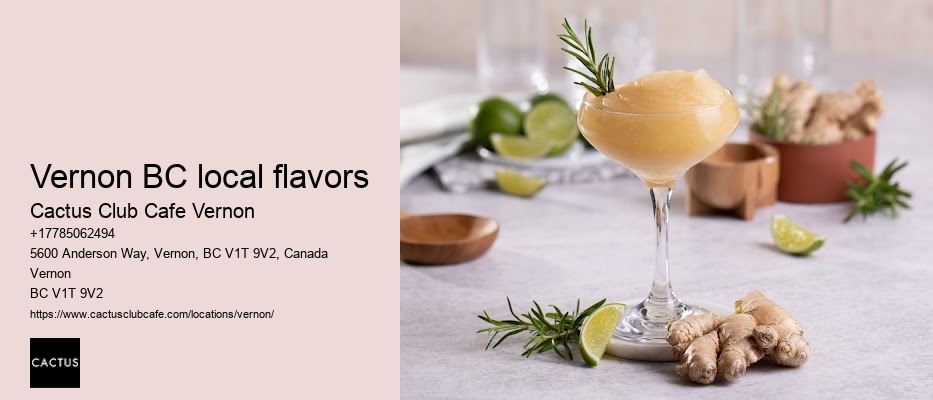 Vernon BC local flavors