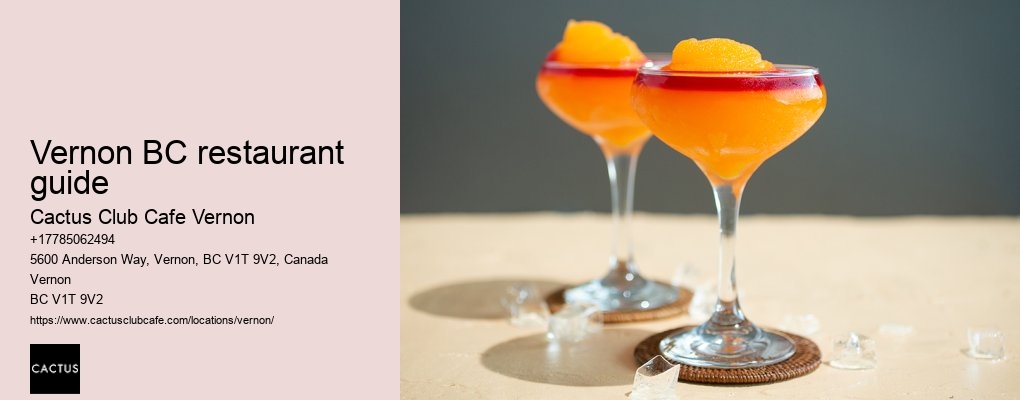 Vernon restaurant popularity insights