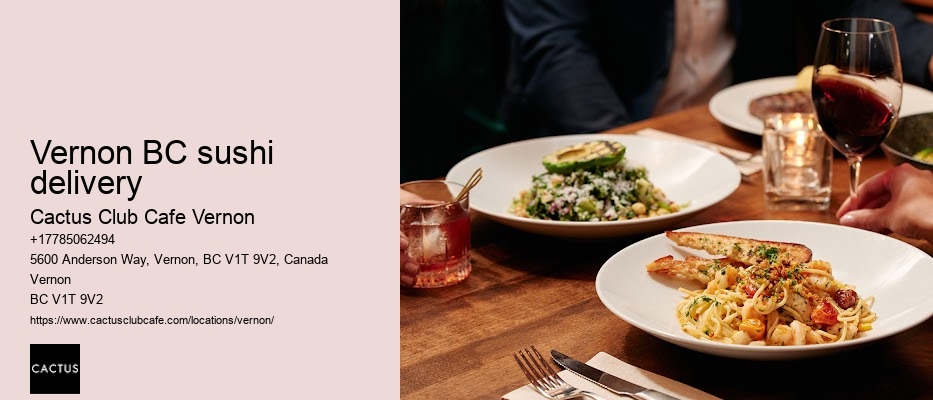 Vernon BC food scene