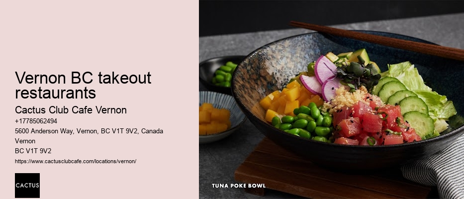 Vernon BC fine dining experiences
