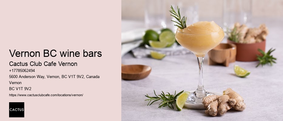Vernon BC wine bars