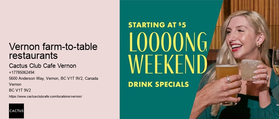 Happy hour specials near me in Vernon