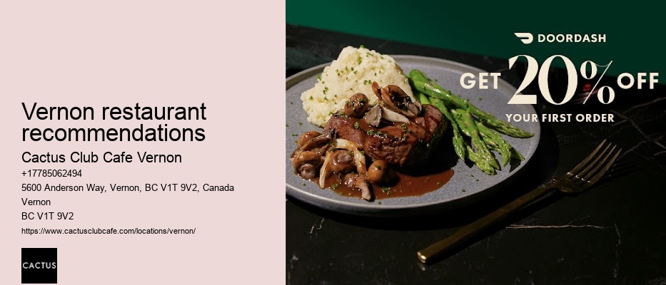 Dinner reservations Vernon BC