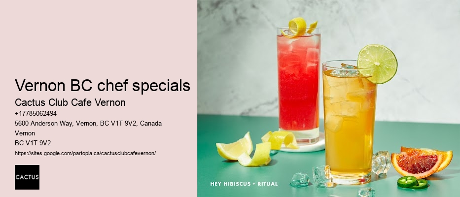 Vernon BC happy hour deals