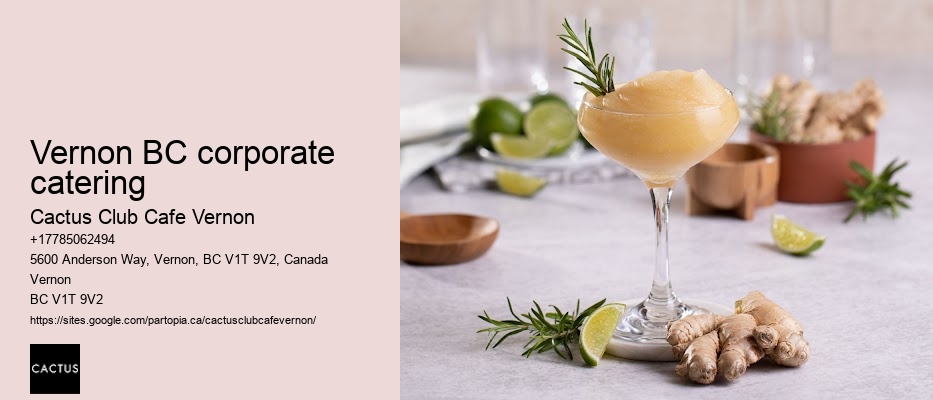 Vernon BC corporate catering