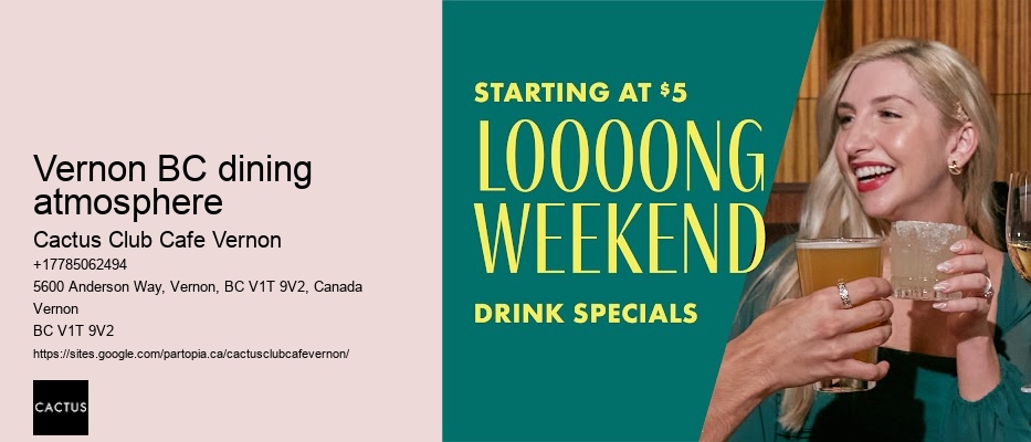 Affordable happy hour specials in Vernon