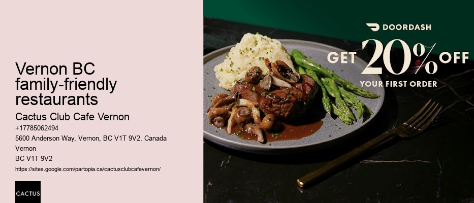Vernon BC restaurant ambiance