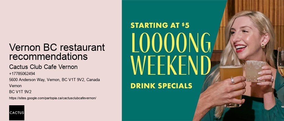 Vernon BC late-night dining