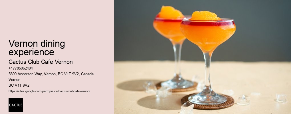Vernon's favorite happy hour destinations for cocktails and conversation