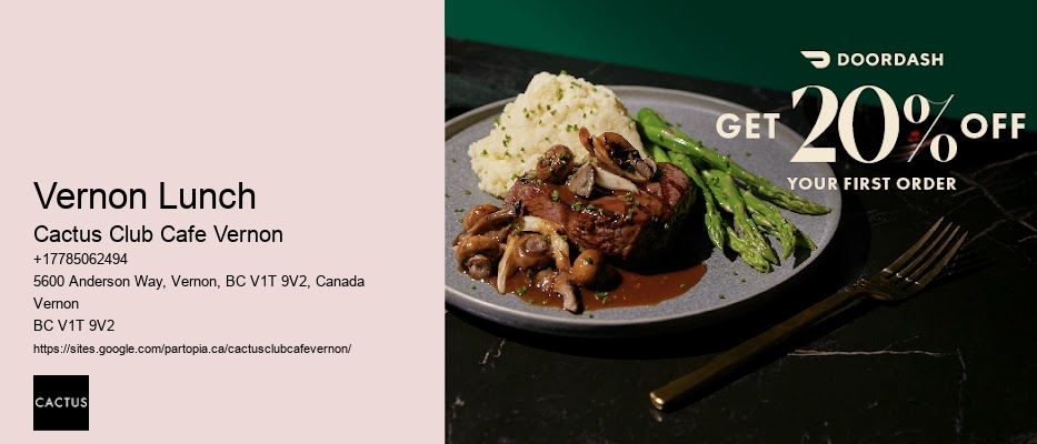 Romantic dinner spots Vernon BC