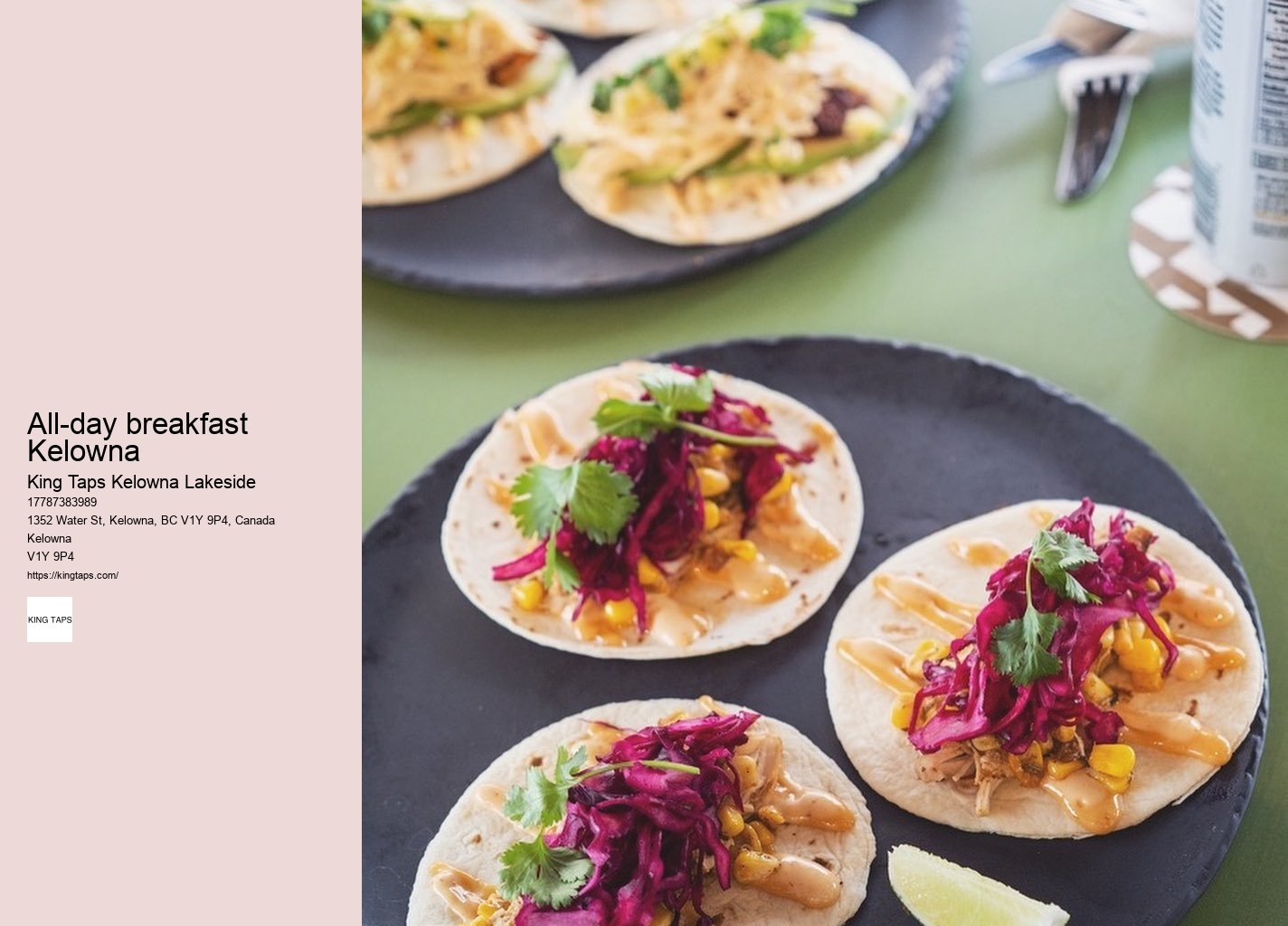 Best lunch spots by the lake Kelowna