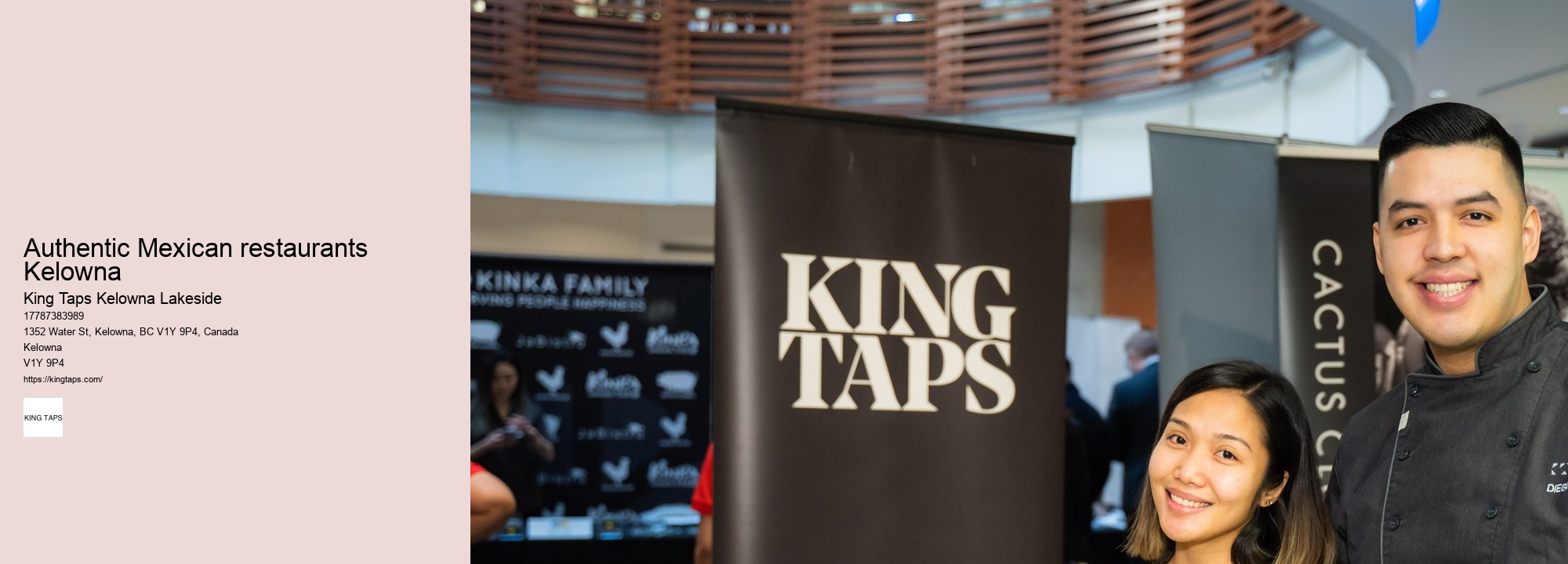 Trendy downtown Kelowna restaurants