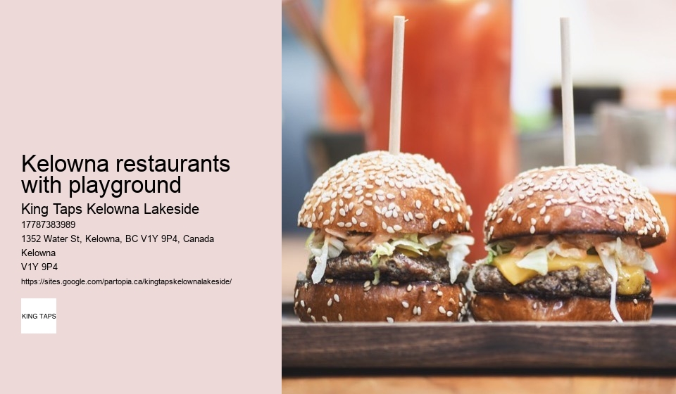 Trendy downtown Kelowna restaurants