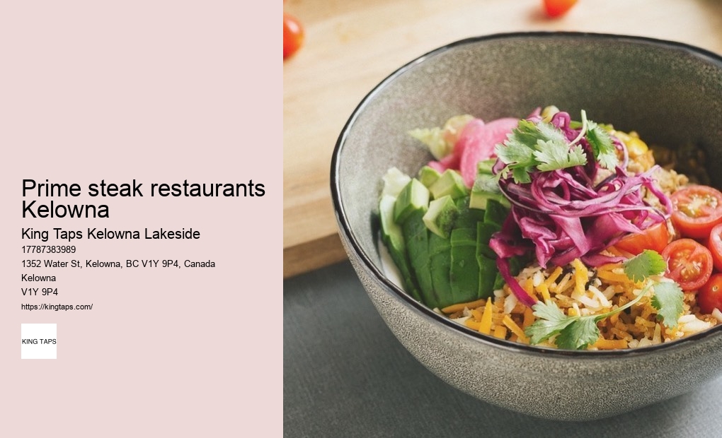 Kelowna downtown restaurant guide