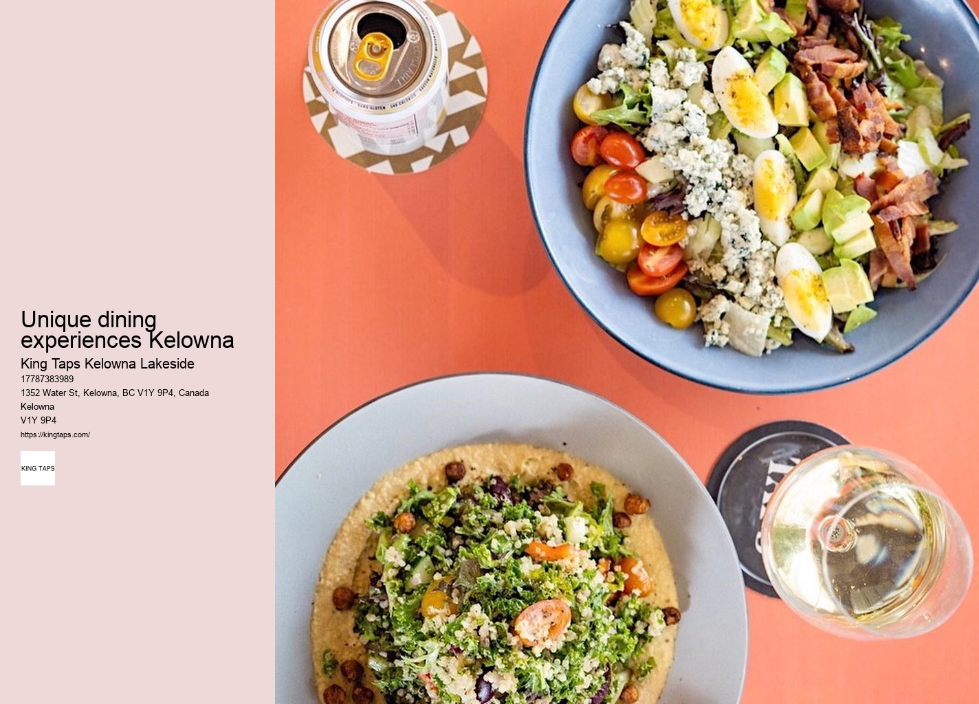 Lakeside dining for special occasions Kelowna