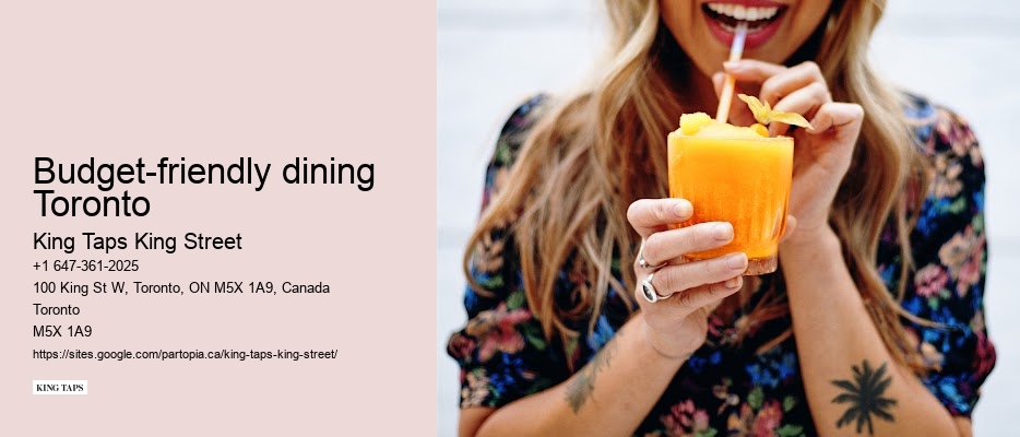 Special Toronto restaurant menus