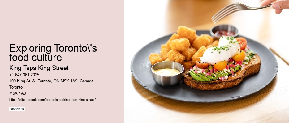 Signature Toronto restaurant specials