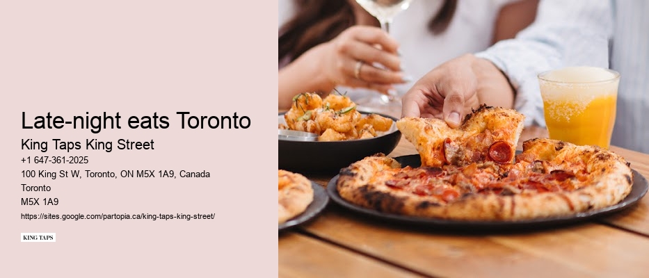 Diverse Toronto restaurant menus