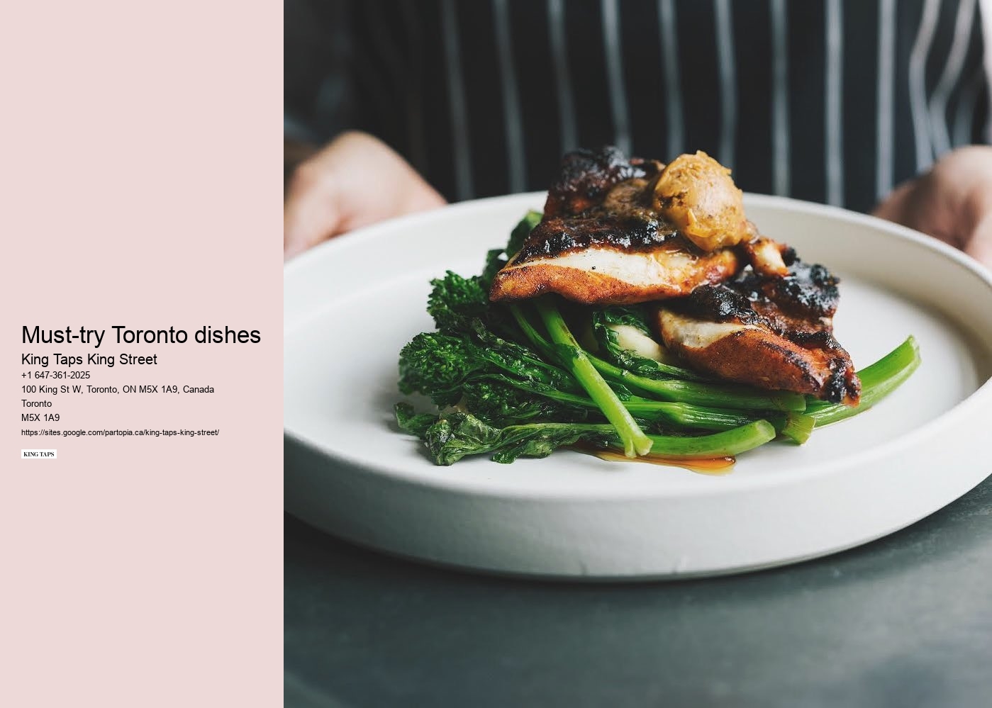 Entertaining Toronto restaurant events