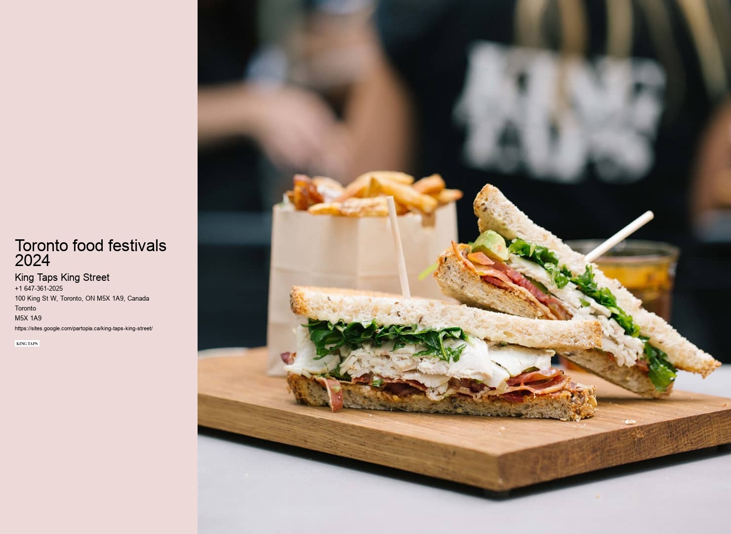 Exclusive Toronto restaurant events