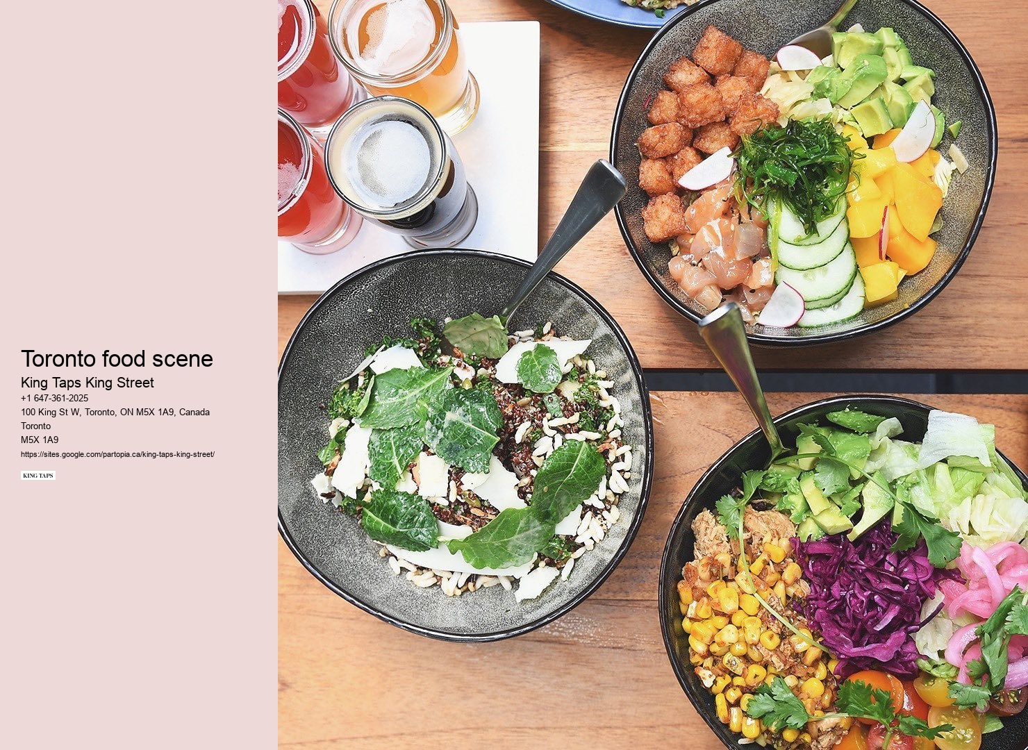 Seasonal Toronto restaurant menus