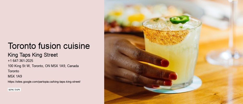 Authentic Toronto restaurant menus
