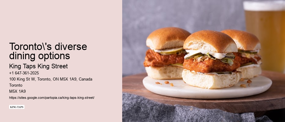 Trendy Toronto dining spots