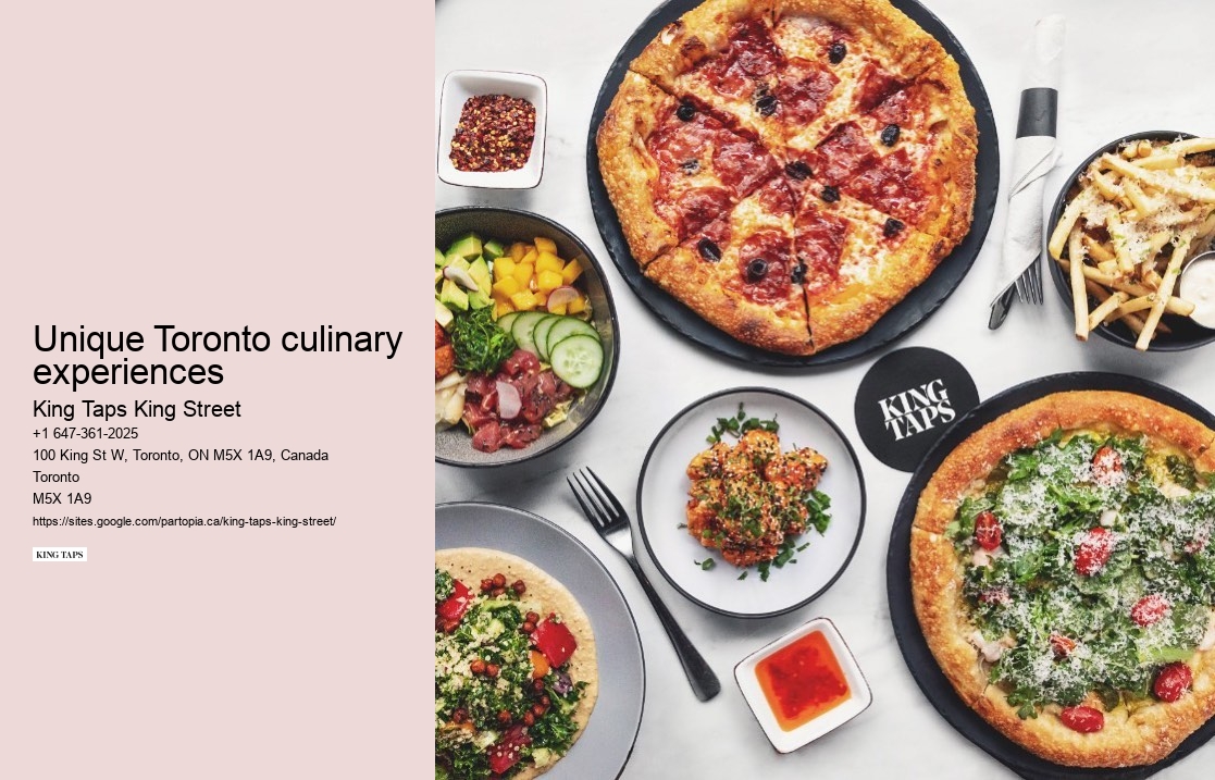 Unique Toronto culinary experiences