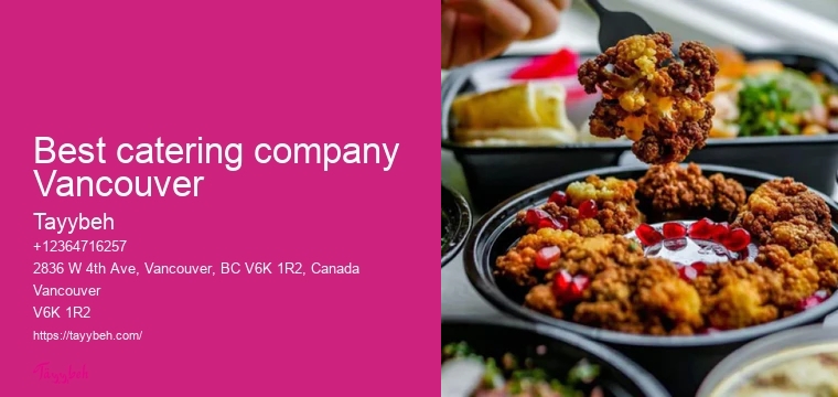 Catering for Community Events Vancouver
