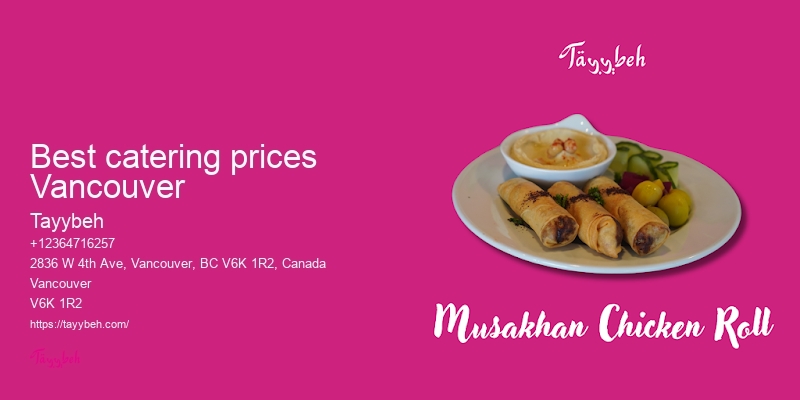 Vancouver event catering packages