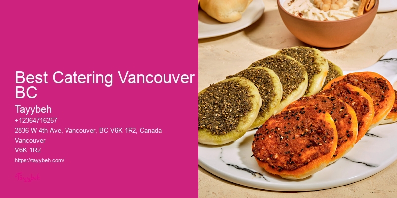 Syrian Cuisine Catering Services Vancouver