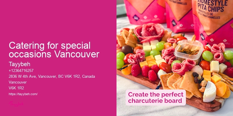 Syrian Food Catering for Weddings Vancouver