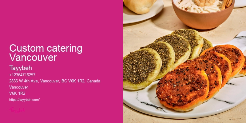 Premium Syrian Food Catering Vancouver