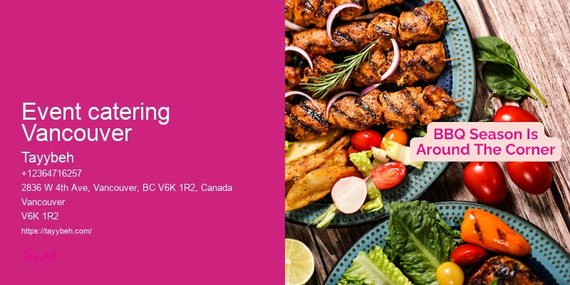 Custom event catering Vancouver