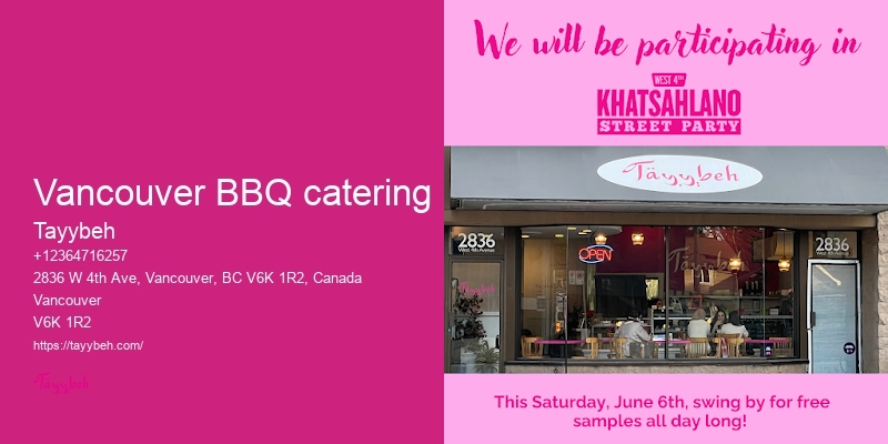 Event planners with catering Vancouver