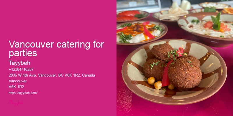 Vancouver event catering services