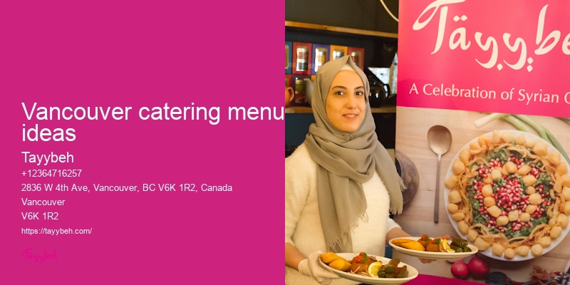Middle Eastern Gourmet Catering Vancouver