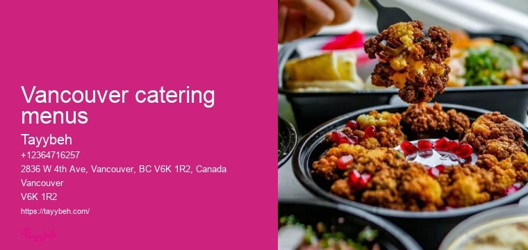 Event catering packages Vancouver