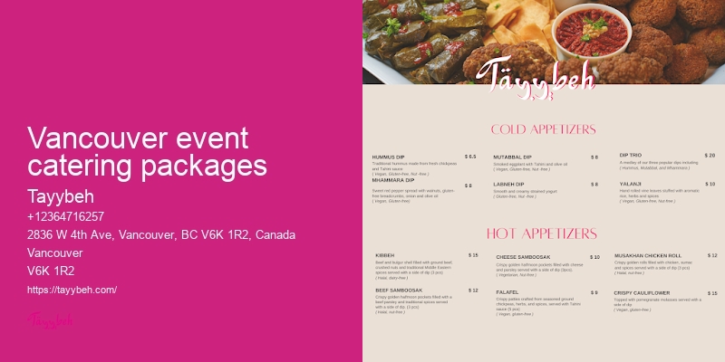 Premium halal catering Vancouver