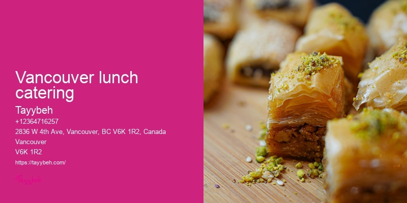 Syrian Catering Packages Vancouver
